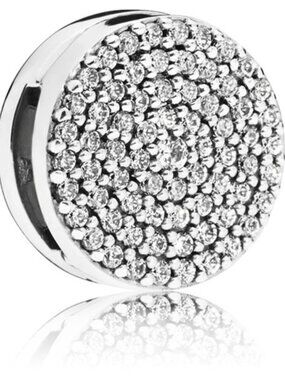 PANDORA Reflexions Silver Dazzling Elegance Authentic Clear Zirconia Pave Dazzle